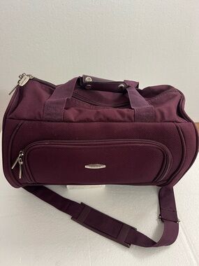 Pierre Cardin Plum Travel Duffel Bag